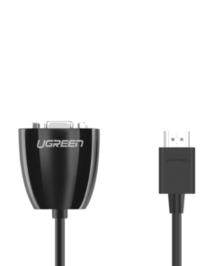 Alternative view of UGREEN HDMI to VGA Converter, 1080p Video Adapter - Black
