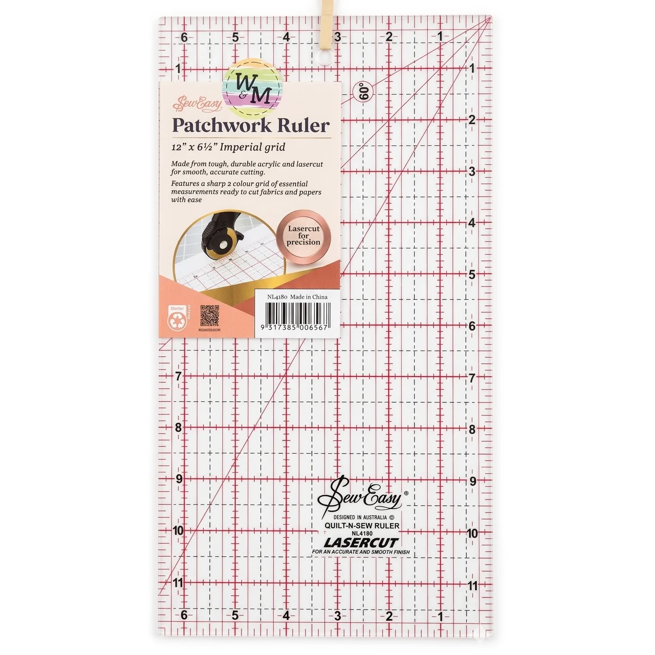 Patchwork Ruler 12 x 6.5"