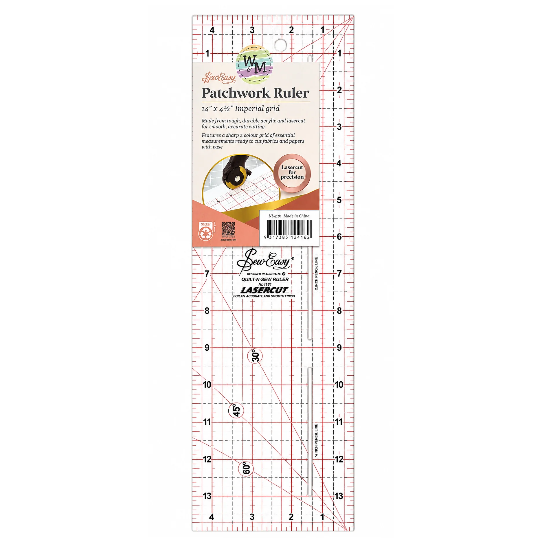 Patchwork Ruler 14" x 4.5"